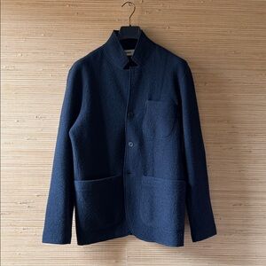 Buck Mason Blue Wool Chore Jacket